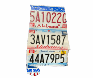 License plate artwork from Alabama