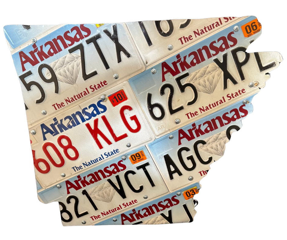 Arkansas license plate artwork