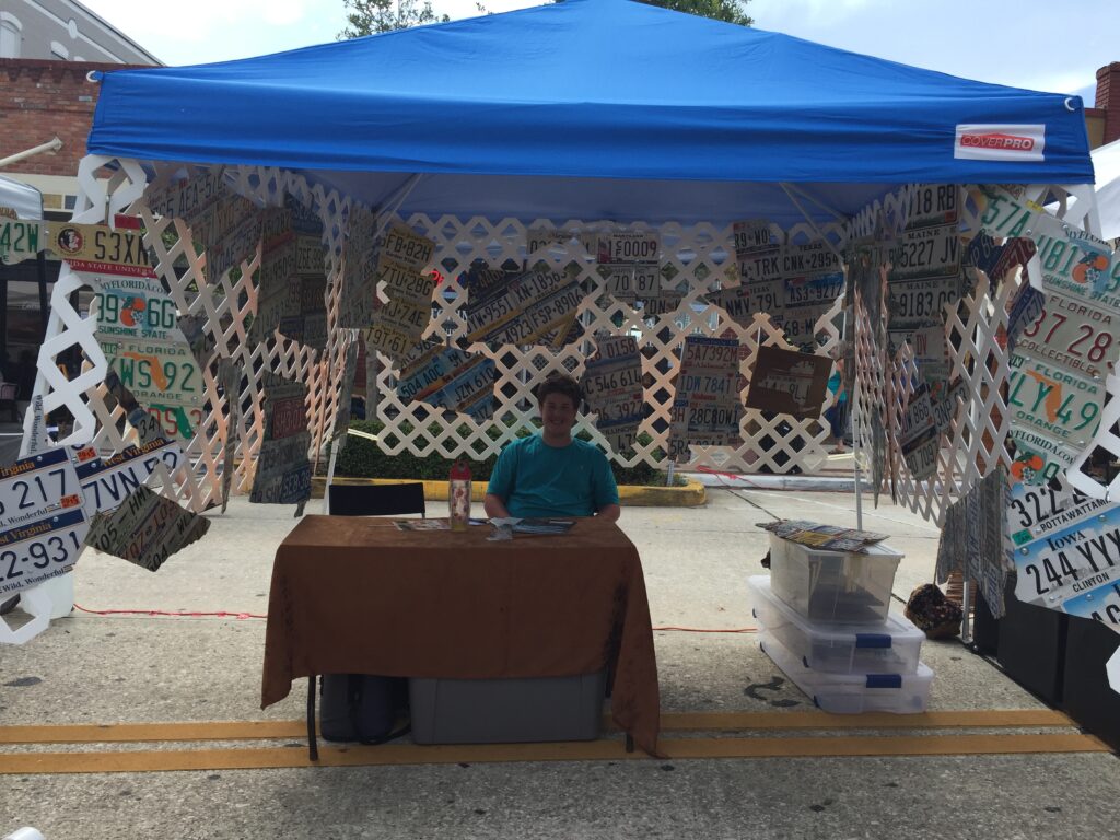 Zach with States of Plates at a local show.