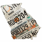 Georgia license plate art