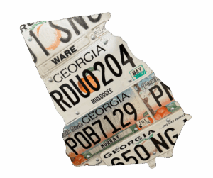 Georgia license plate art