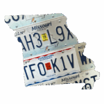 Missouri State Wall Art license plate