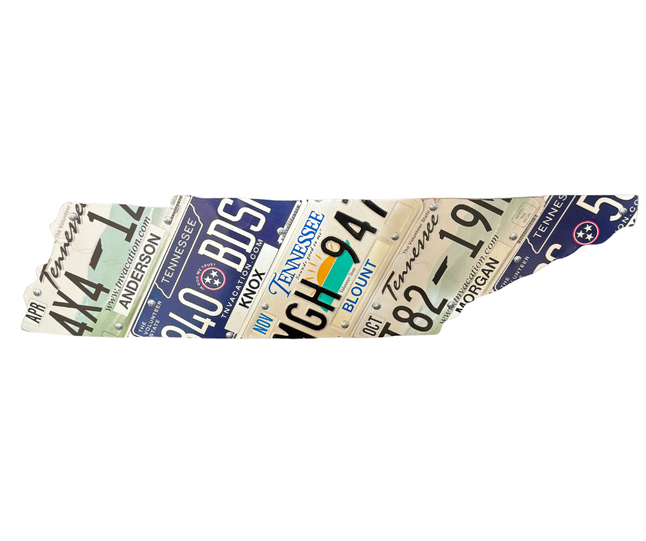 Tennessee License Plate Wall Art