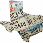 Texas Wall Art License Plate