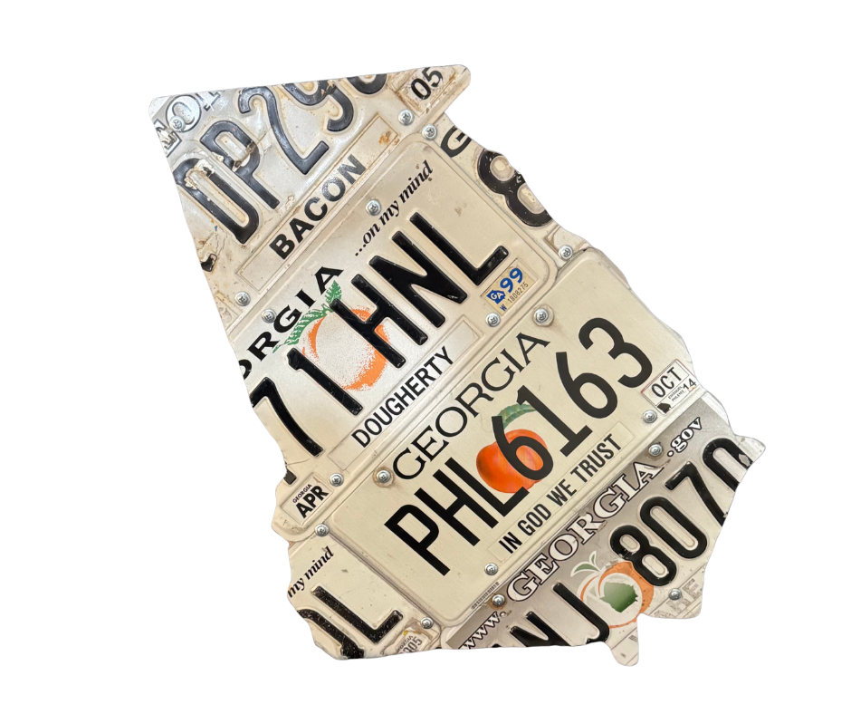 Georgia License Plate Wall Art