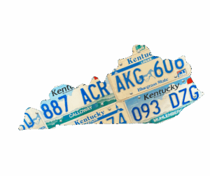 Kentucky Blue Grass State Plate