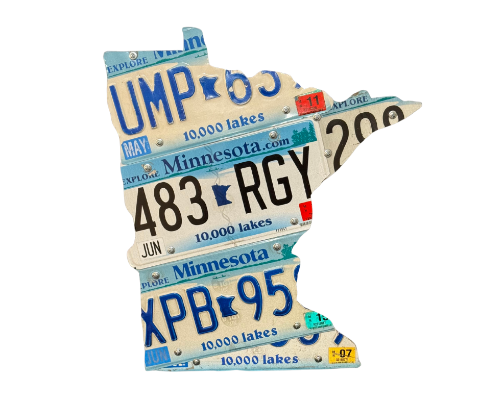 Minnesota RGY Wall Art License Plate