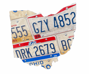 Ohio license plate artwork