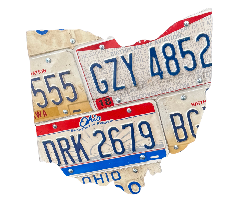 Ohio license plate artwork