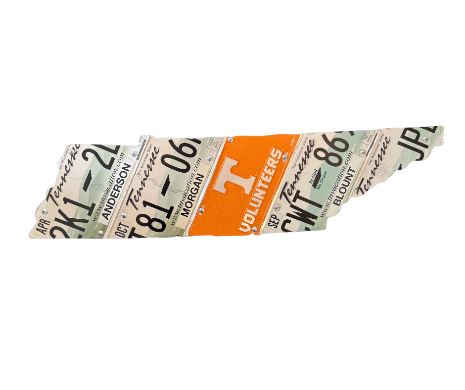 Tennessee License Plate Wall Art Version 2K1